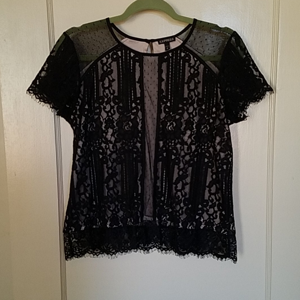 Express - beautiful lace blouse
